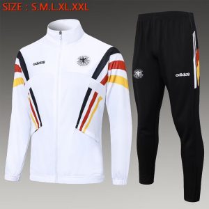 2024 Germany Long Zipped Jacket White Football Shirt 1:1 Thai Quality