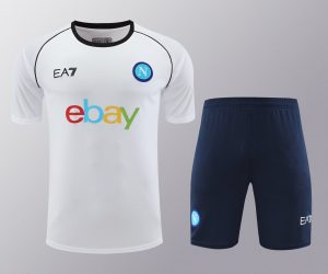 2024/2025 Napoli pre-match training White Shirt+Shorts 1:1 Thai Quality