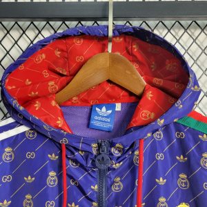 2023/2024 Real Madrid Windbreaker Gucci Collaboration Purple Jersey