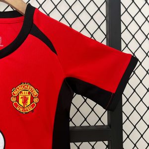 2002/2004 Retro Kids Size Manchester United Home Football Shirt 1:1 Thai Quality