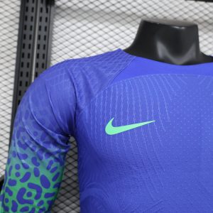 2023/2024 Long Sleeve Player Version Brazil Away Soccer Jersey