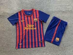 2011/2012 Retro Kids Size Barcelona Home Football Shirt 1:1 Thai Quality